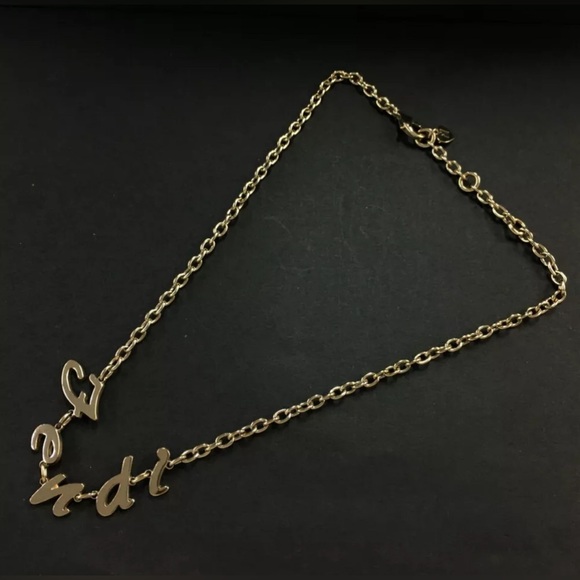 FENDI RARE GOLD TONE NECKLACE - Picture 5 of 5